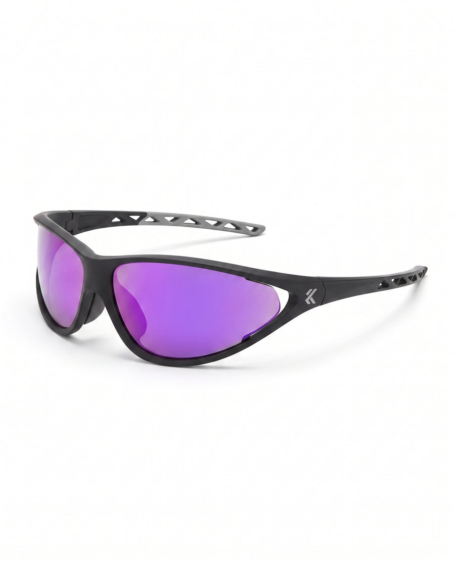 Apex Occhiali da Sole Nero/Viola