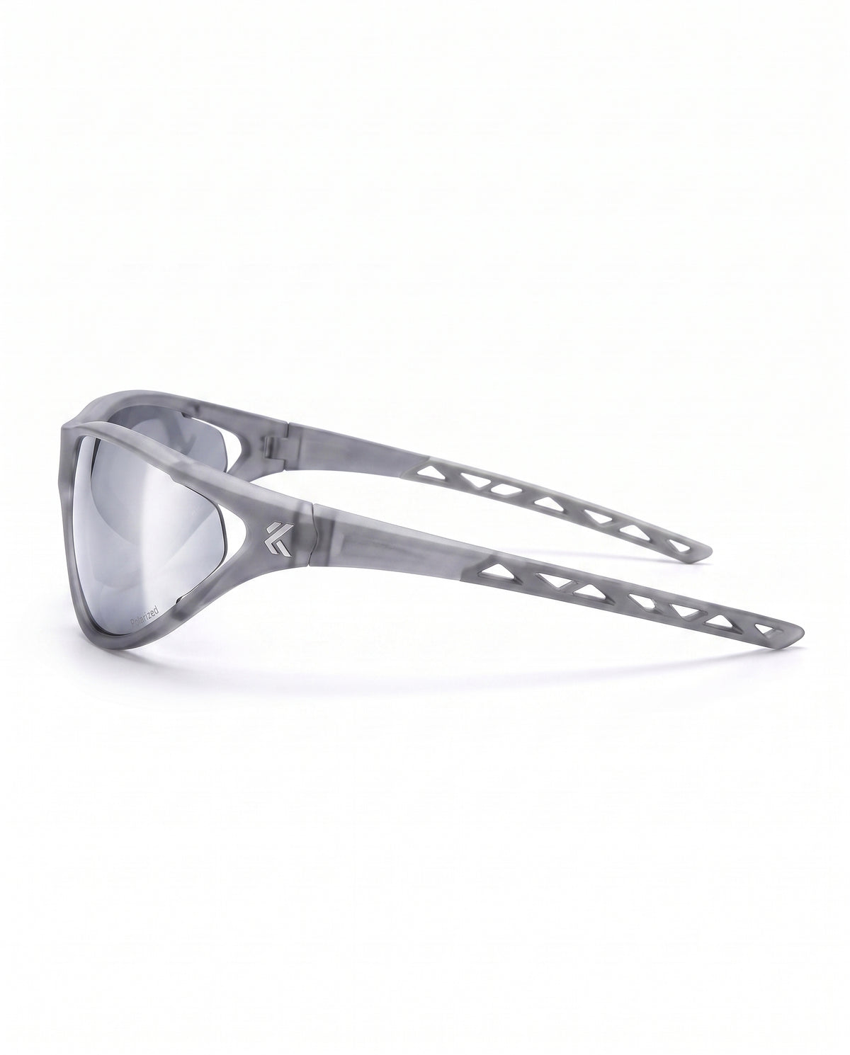RUNDR Apex Sunglasses in Grey-Silver#Color_Grey-Silver