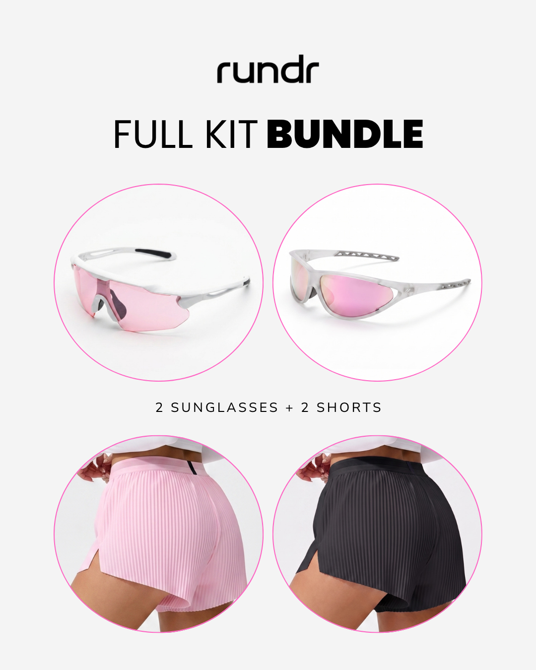 Full Kit: 2 Sunglasses + 2 Shorts