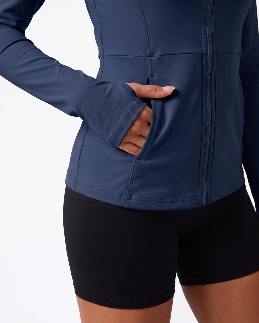 Cadence Fitted Training Jacket Navy
