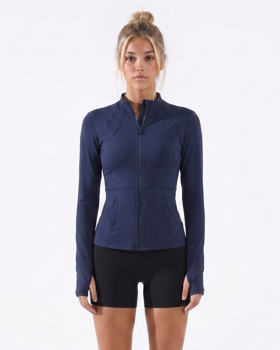 Cadence Fitted Training Jacket Navy