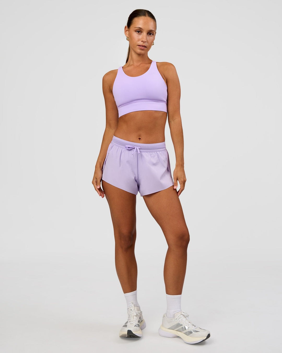 Tempo Mid-Rise Running Short Lilac