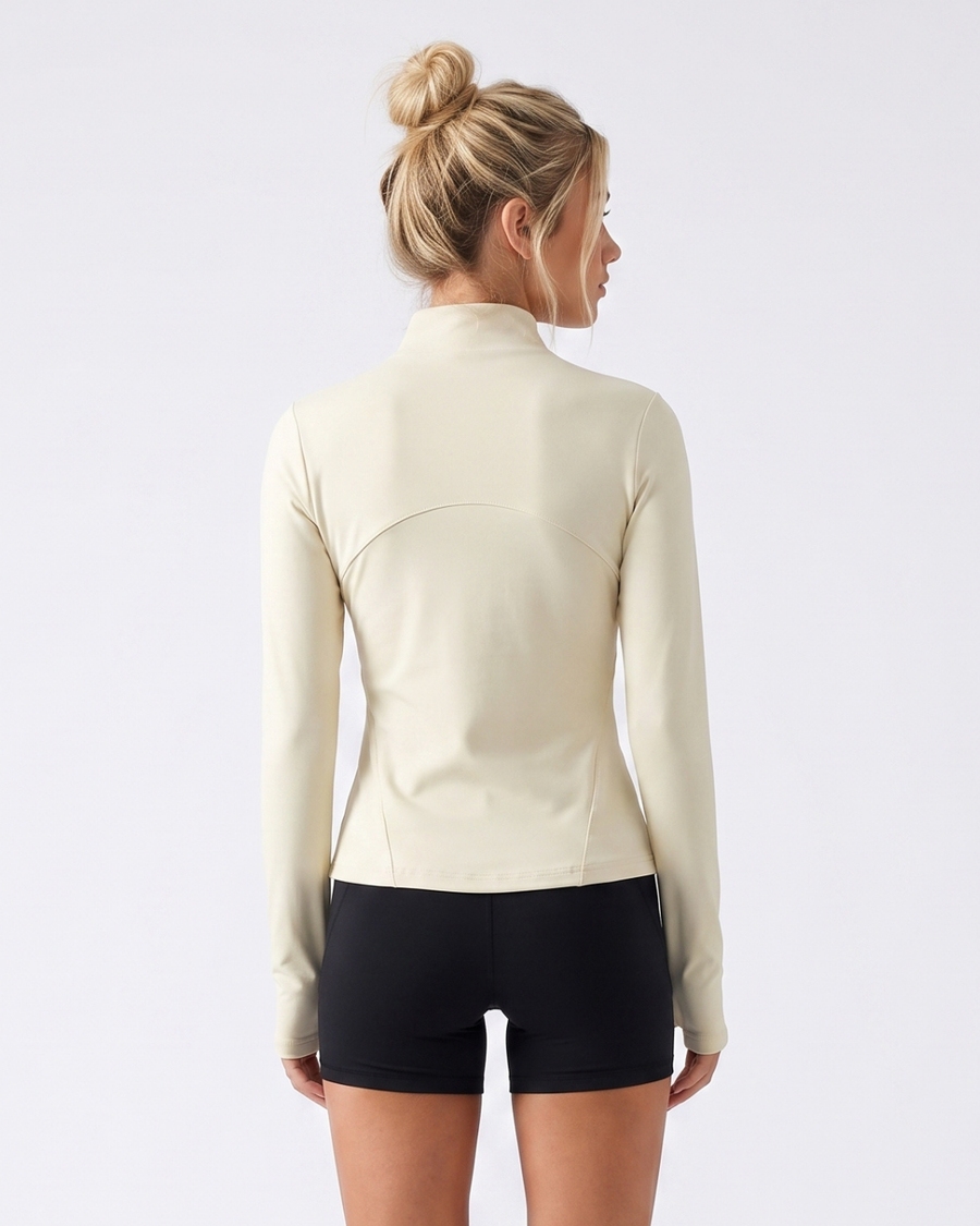 Cadence Fitted Training Jacket Cream