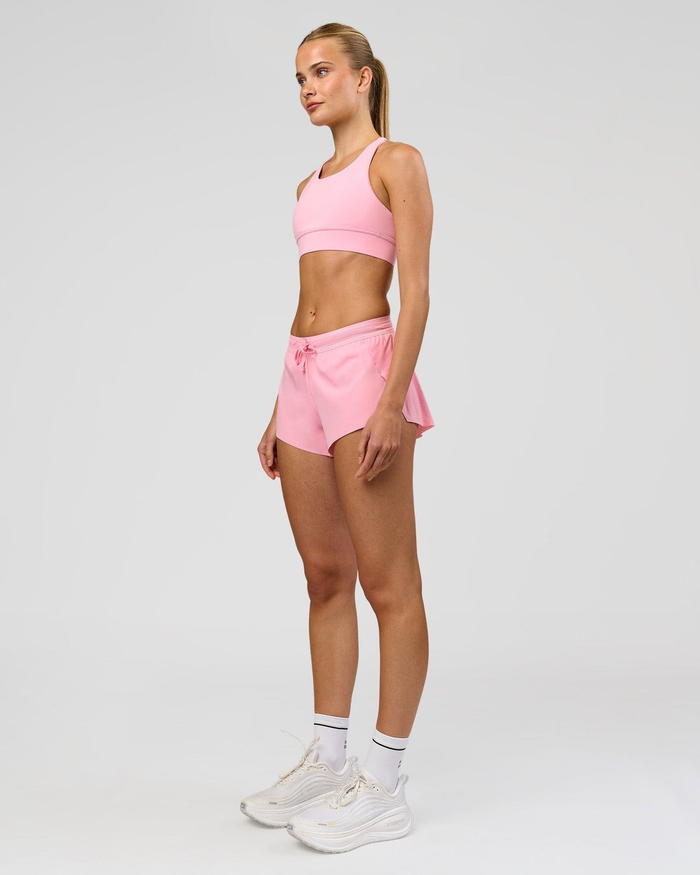 شورت الجري Tempo بخصر متوسط Pink