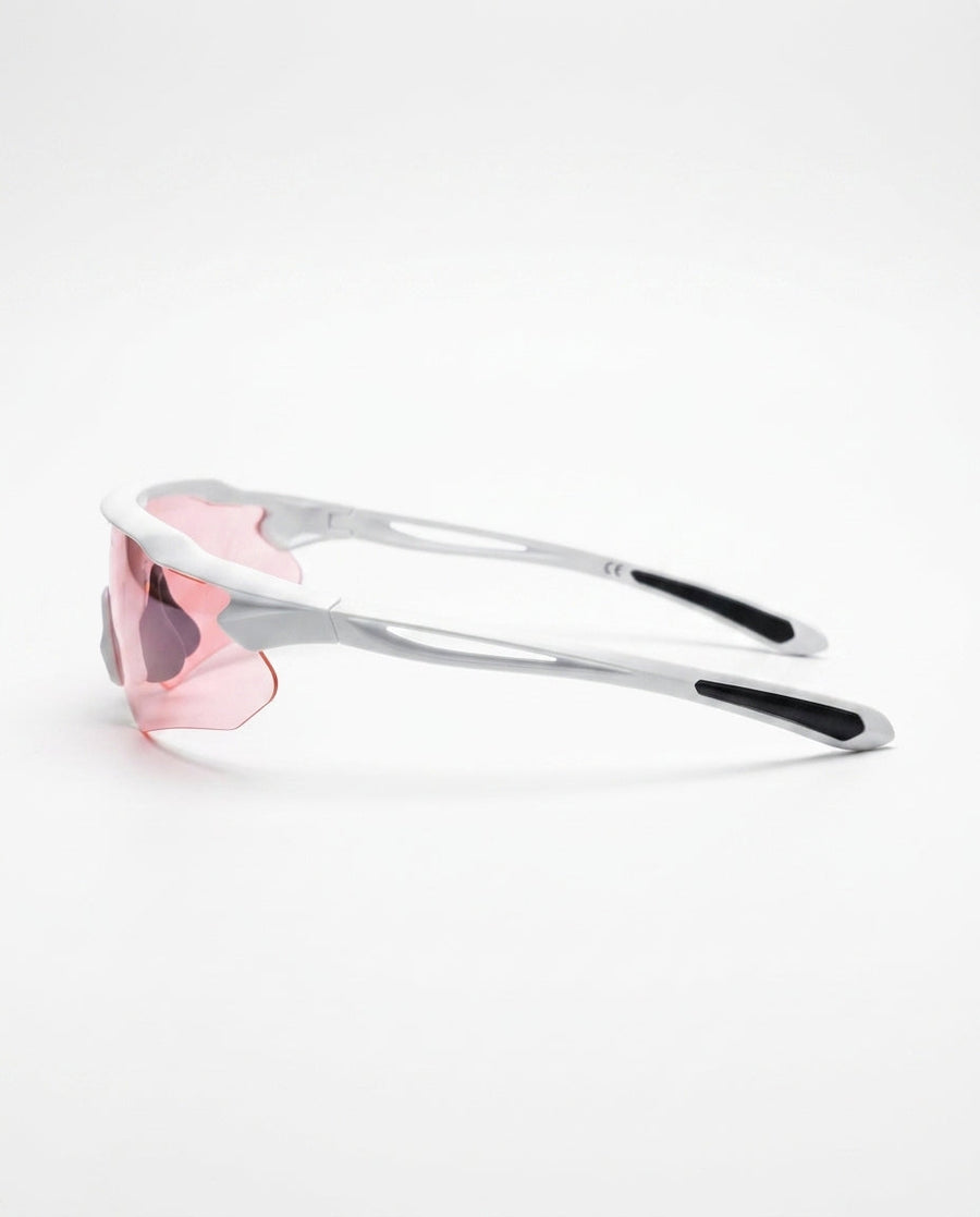Aura Occhiali da Sole Bianco/Rosa
