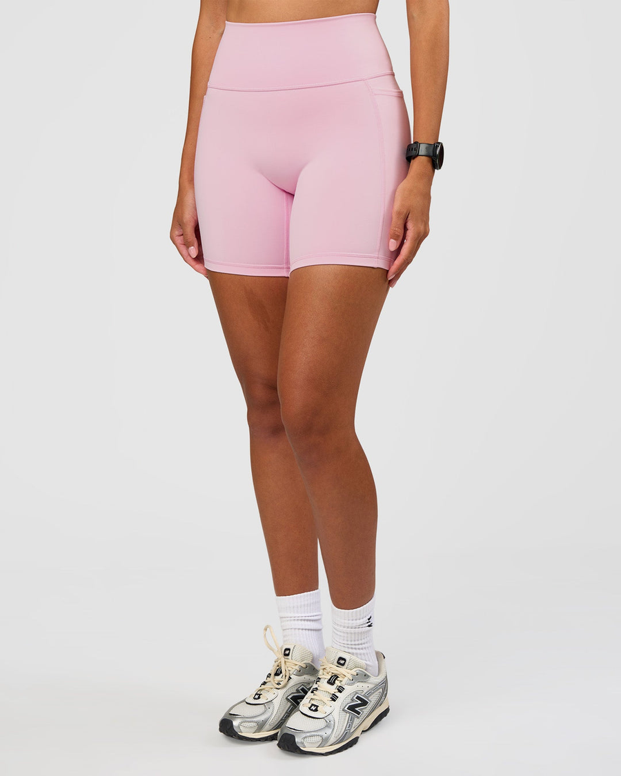 V-Contour High-Rise Pocket Shorts Pink