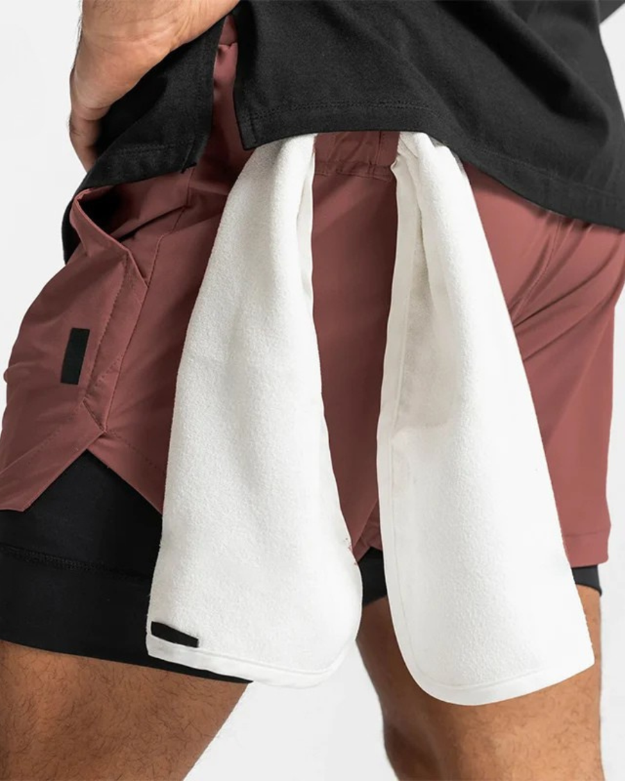 Stride 2-in-1 Training Shorts Maroon