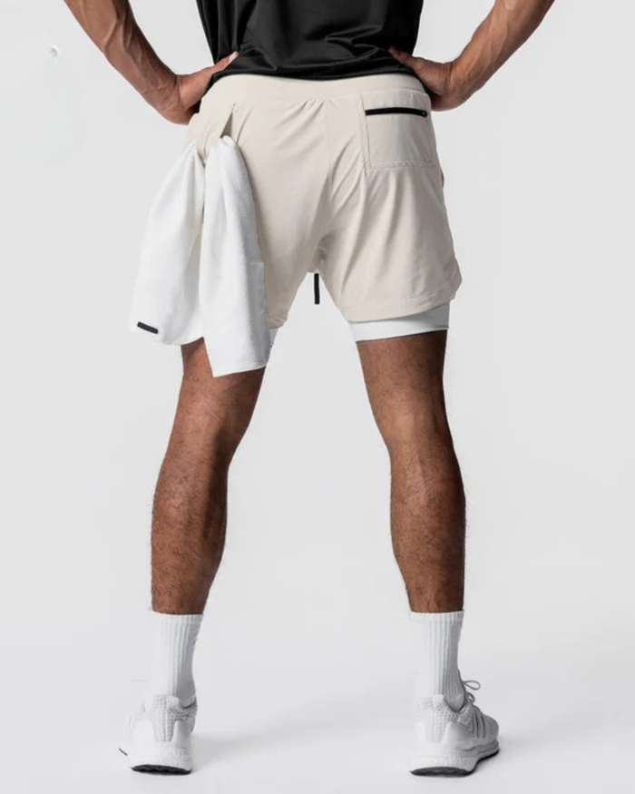 Stride 2-in-1 Training Shorts Sand