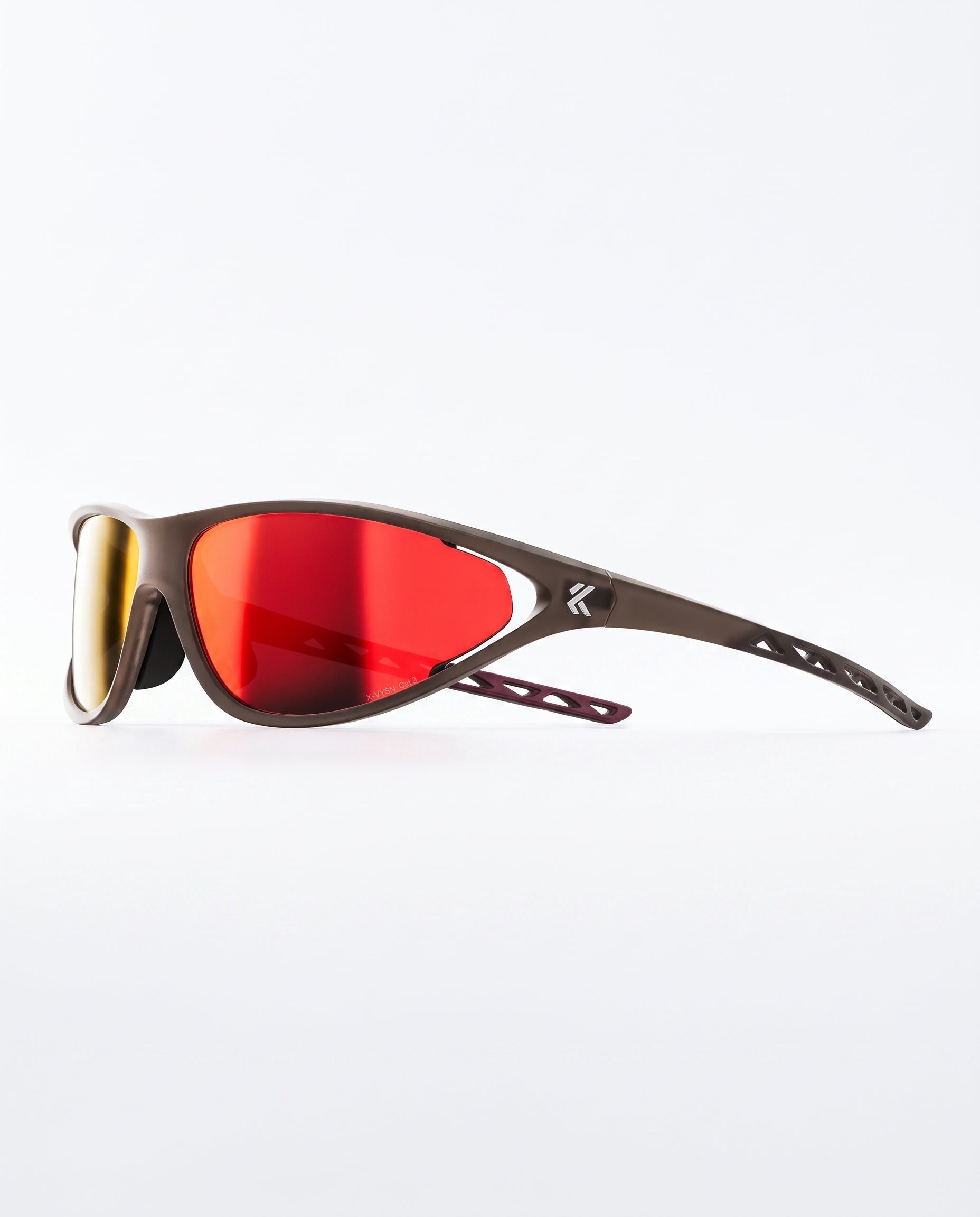 Rundr Apex Sunglasses, Brown-Red
