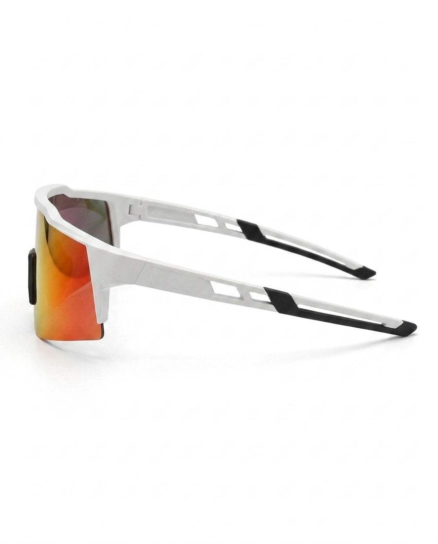 Boost Occhiali da Sole Bianco/Arancione