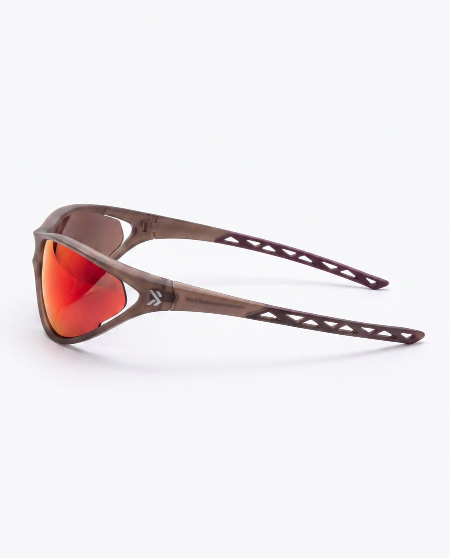 Apex Occhiali da Sole Marrone/Rosso