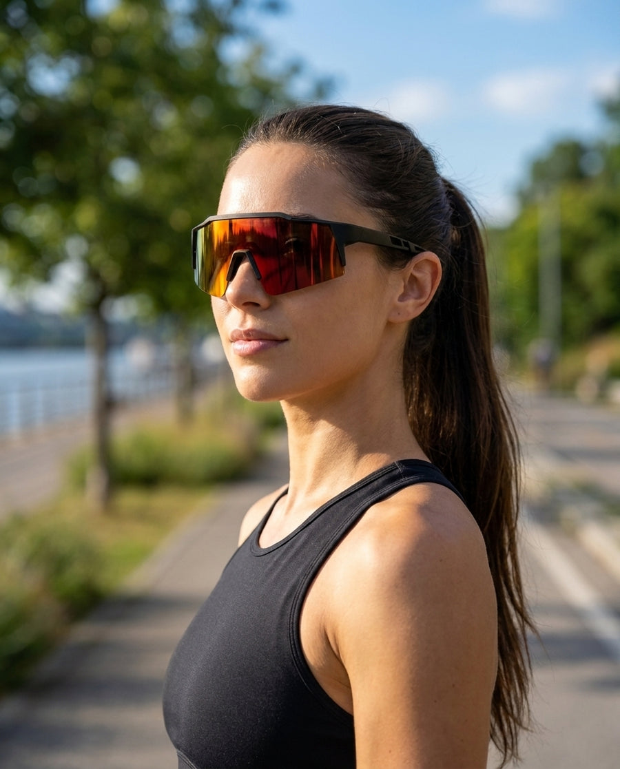 Boost Occhiali da Sole Nero/Arancione