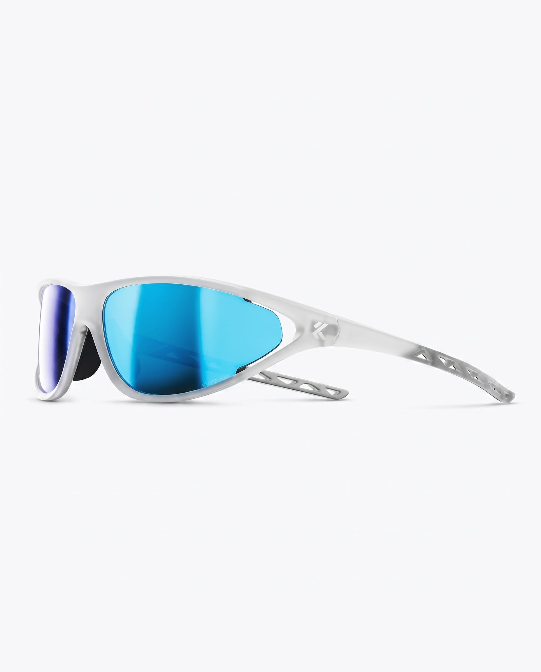 Rundr Apex Sunglasses, White-Blue