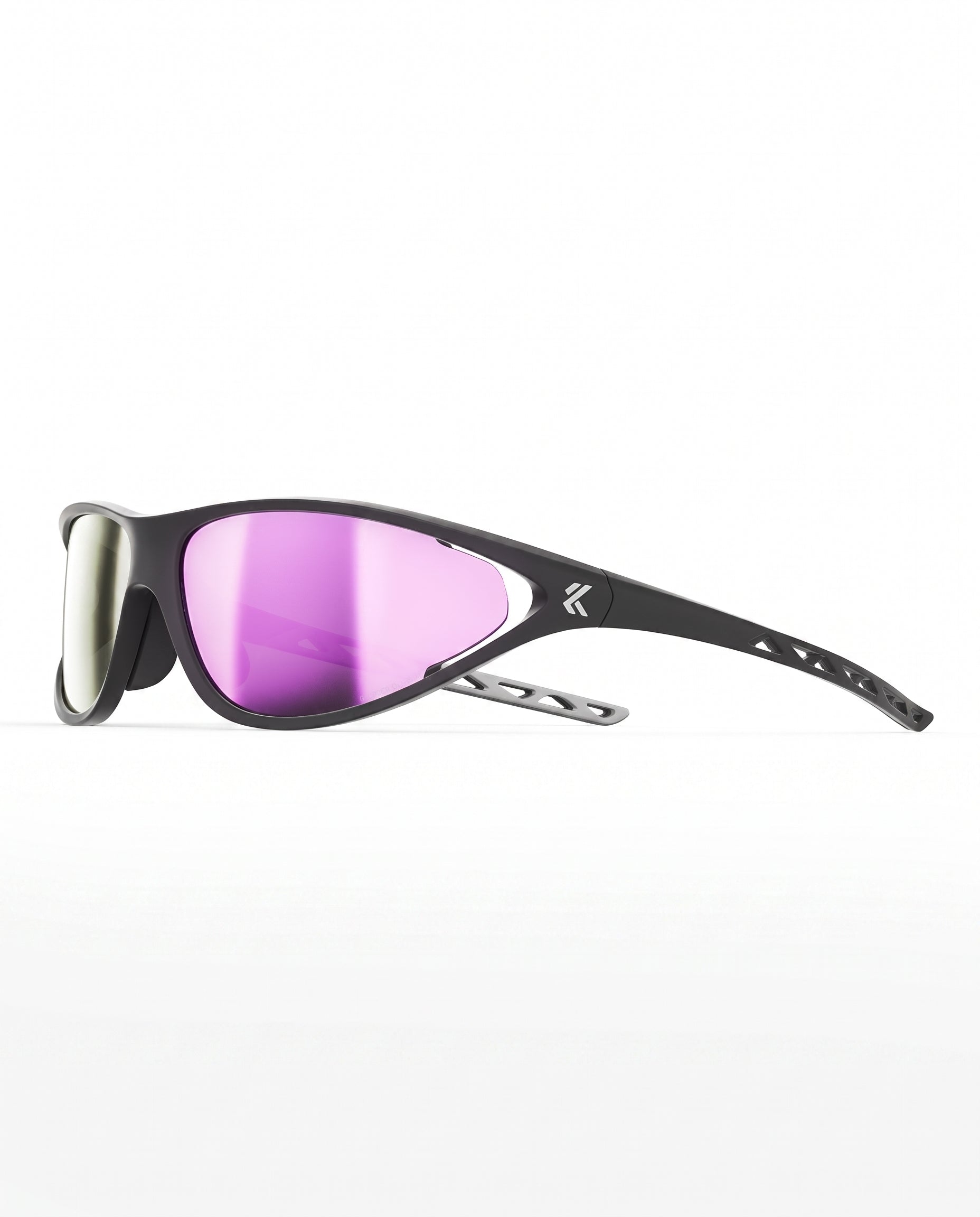 Rundr Apex Sunglasses, Black-Purple