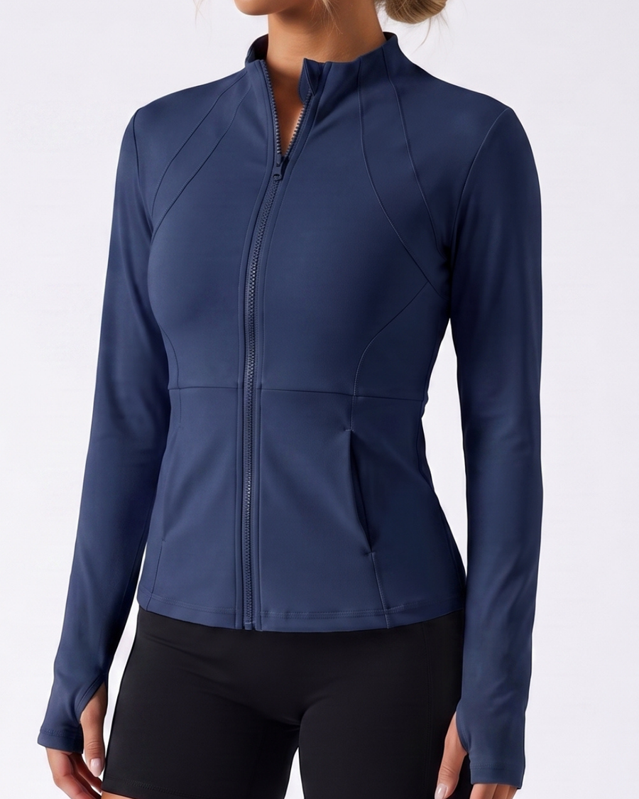 Cadence Fitted Training Jacket Navy