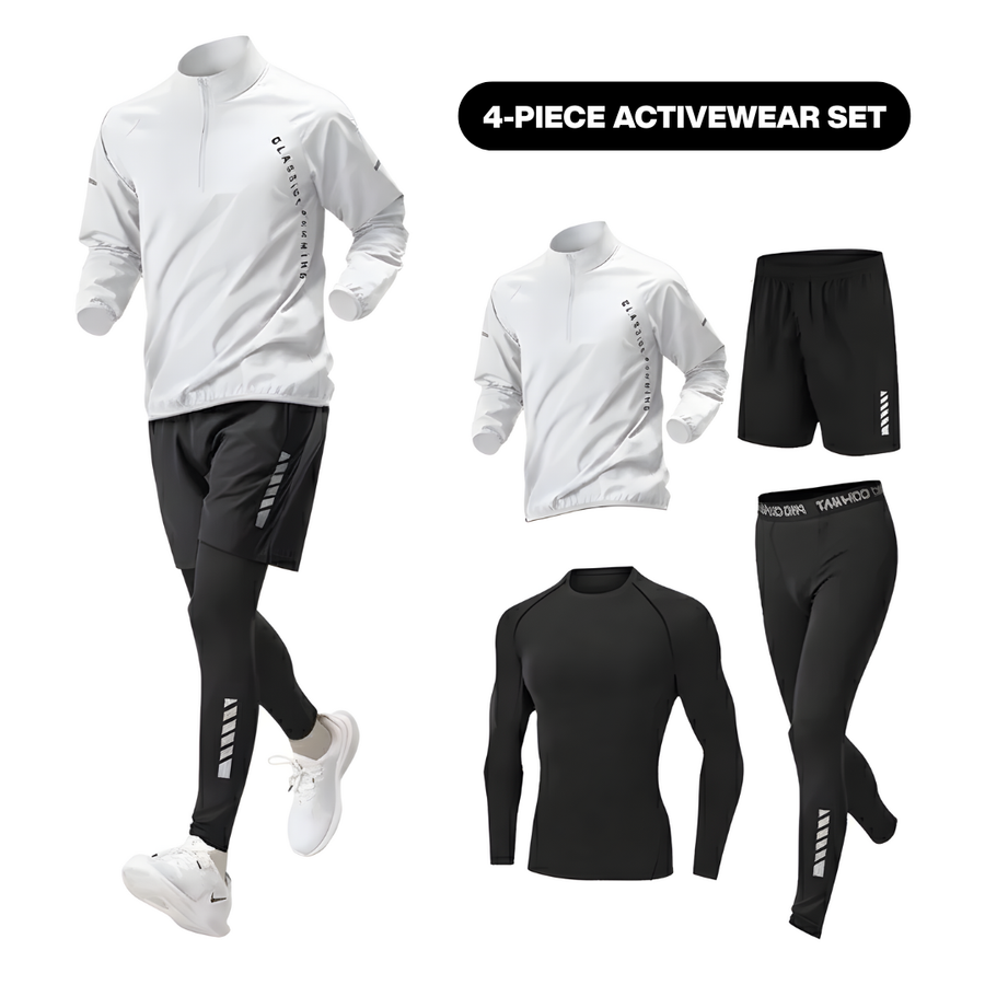 4-Piece Activewear Set White