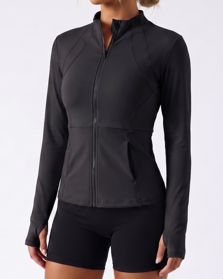 Cadence Fitted Training Jacket Black