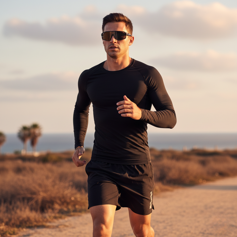 4-Piece Activewear Set Black