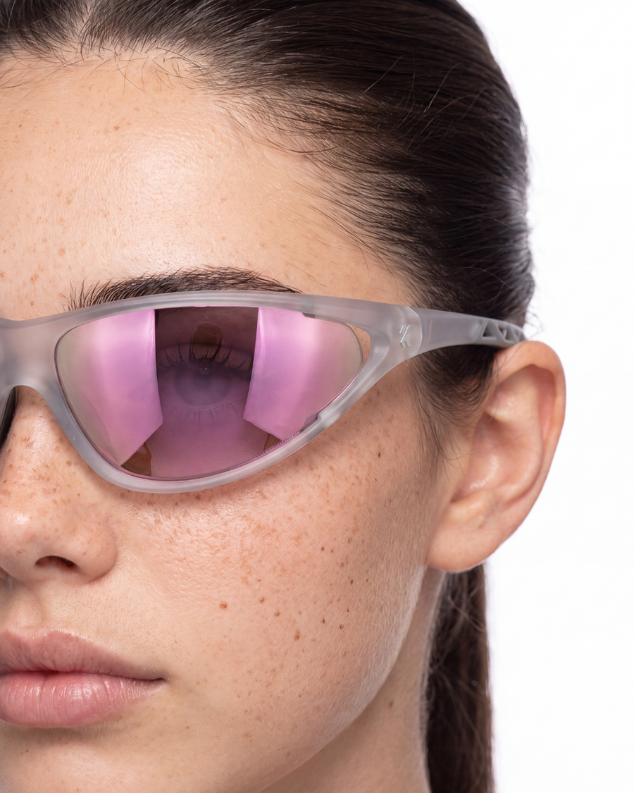 Apex Sonnenbrille Weiß/Rosa