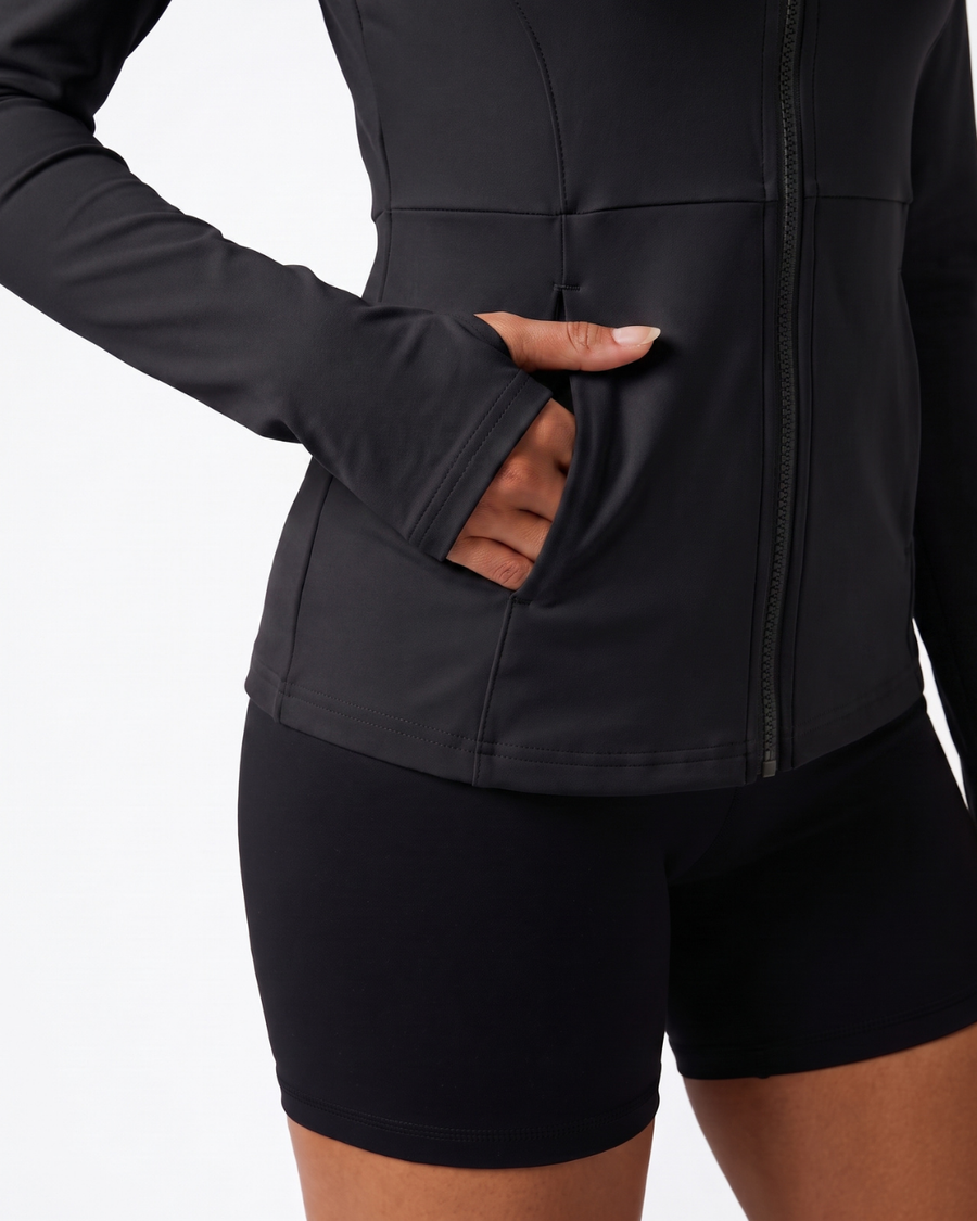 Cadence Fitted Training Jacket Black