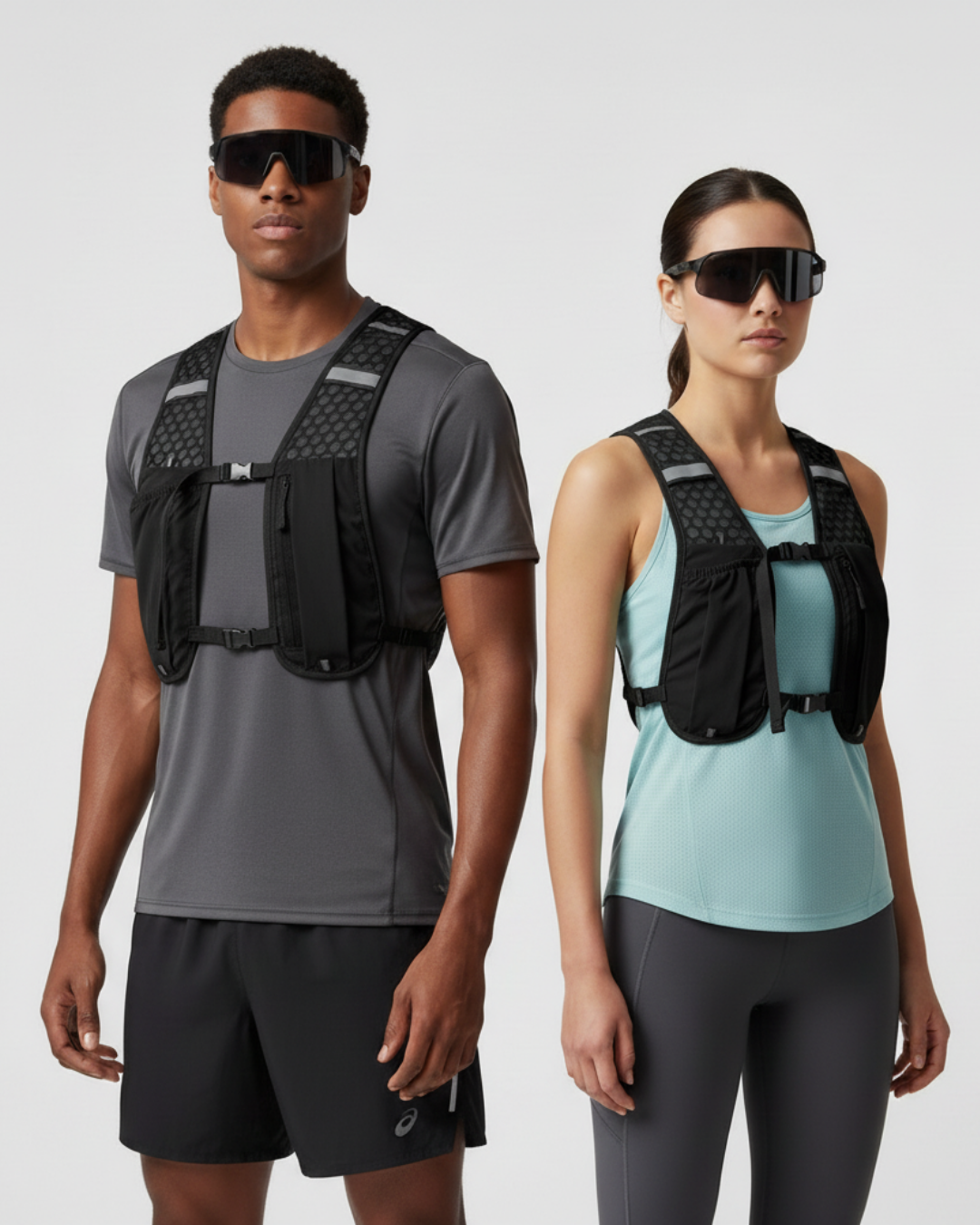 RUNDR Running Vest in Black#Color_Black