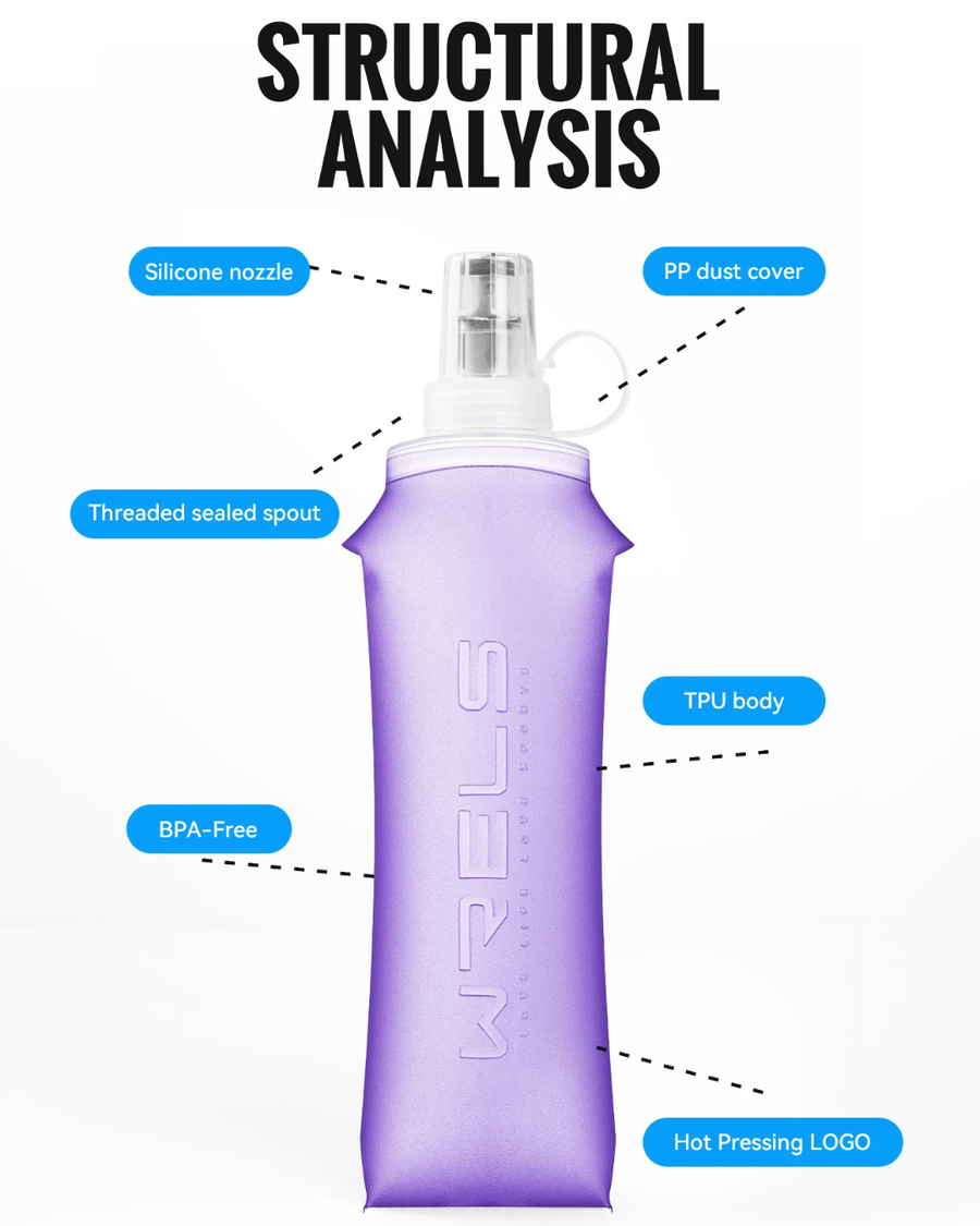 Squeeze Water Bottle Rosa