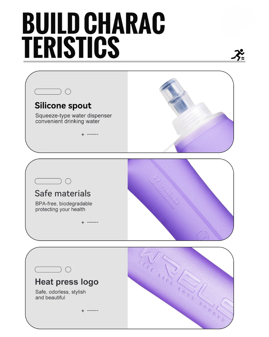 Squeeze Water Bottle Rosa