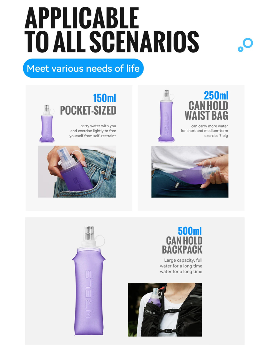 Squeeze Water Bottle Rosa