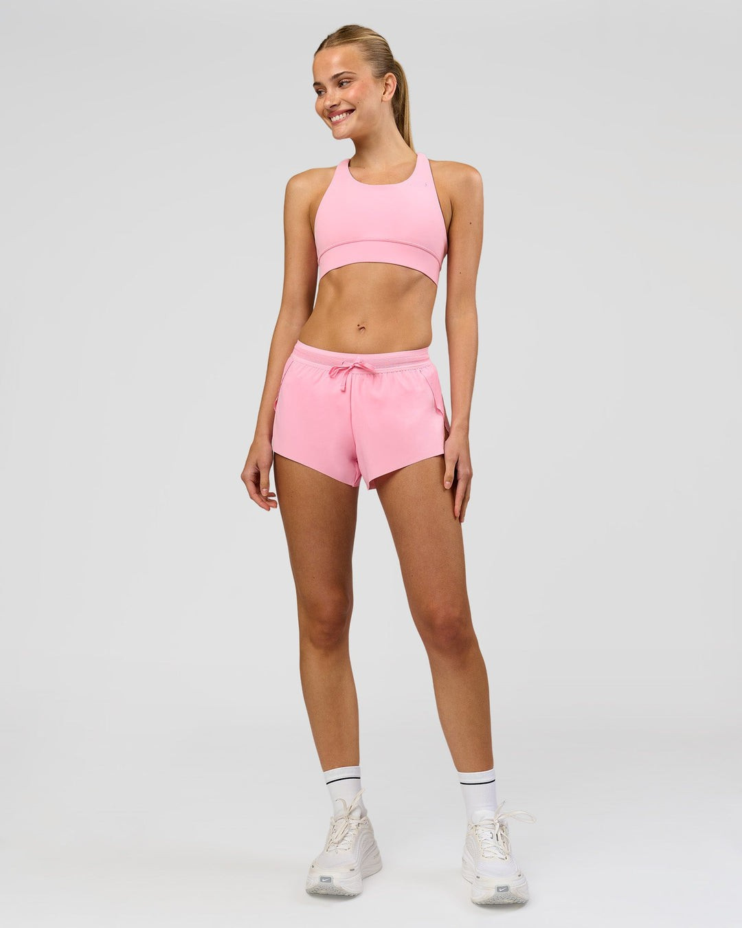 RUNDR Tempo Mid-Rise Running Short in Pink
