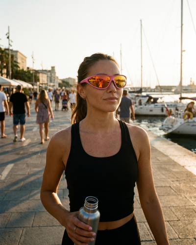 Apex Sonnenbrille Rosa/Rot