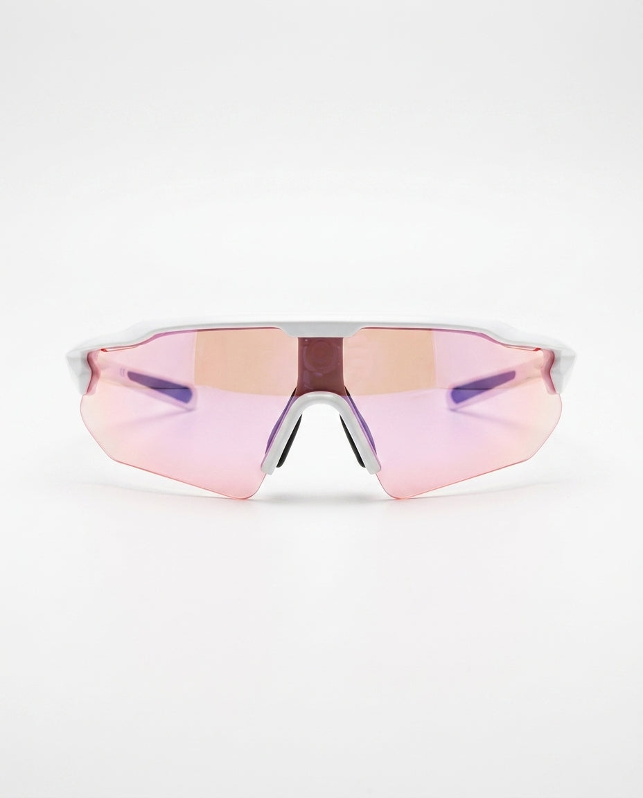 RUNDR Aura Sunglasses in White-Pink#Color_White-Pink