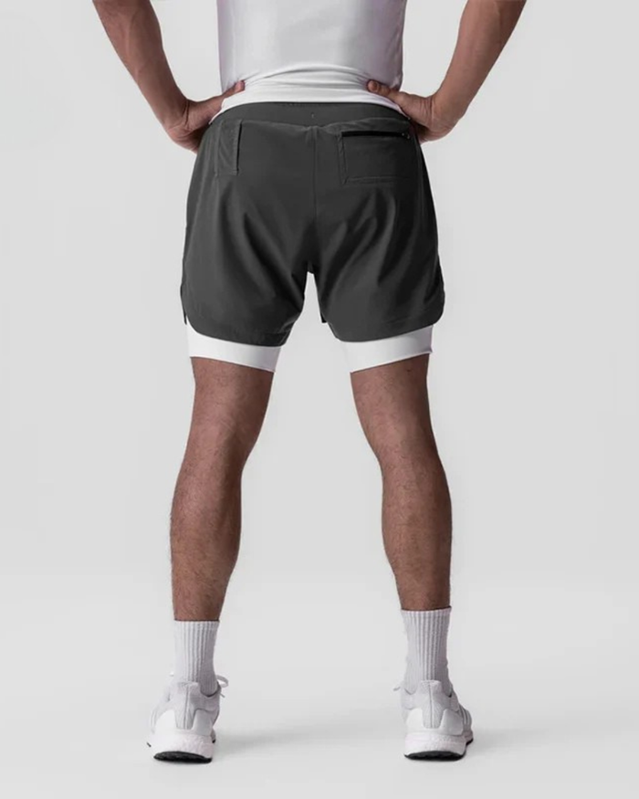Stride 2-in-1 Training Shorts Charcoal
