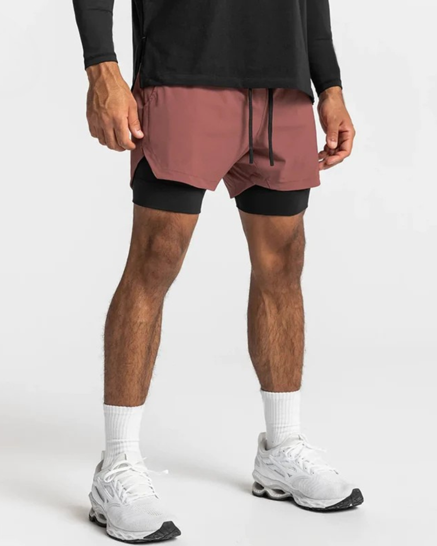 Stride 2-in-1 Training Shorts Maroon