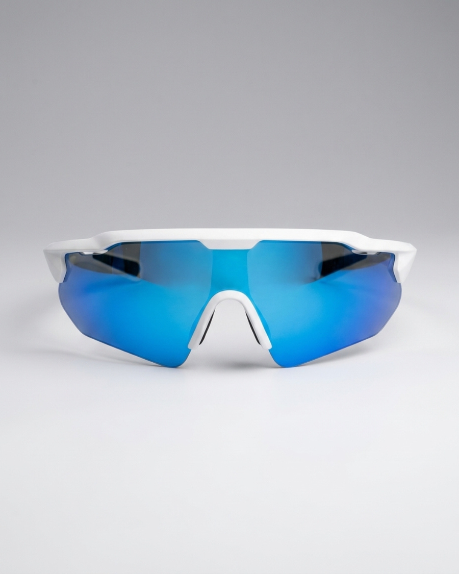 Aura Occhiali da Sole Bianco/Blu