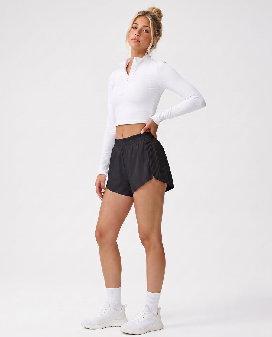 Tempo Mid-Rise Laufshort Schwarz