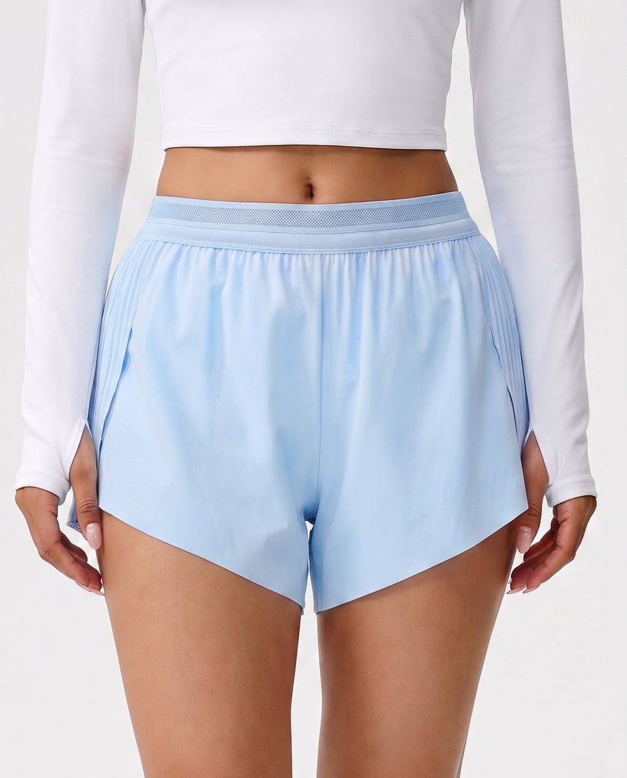 Tempo Mid-Rise Laufshort Blau