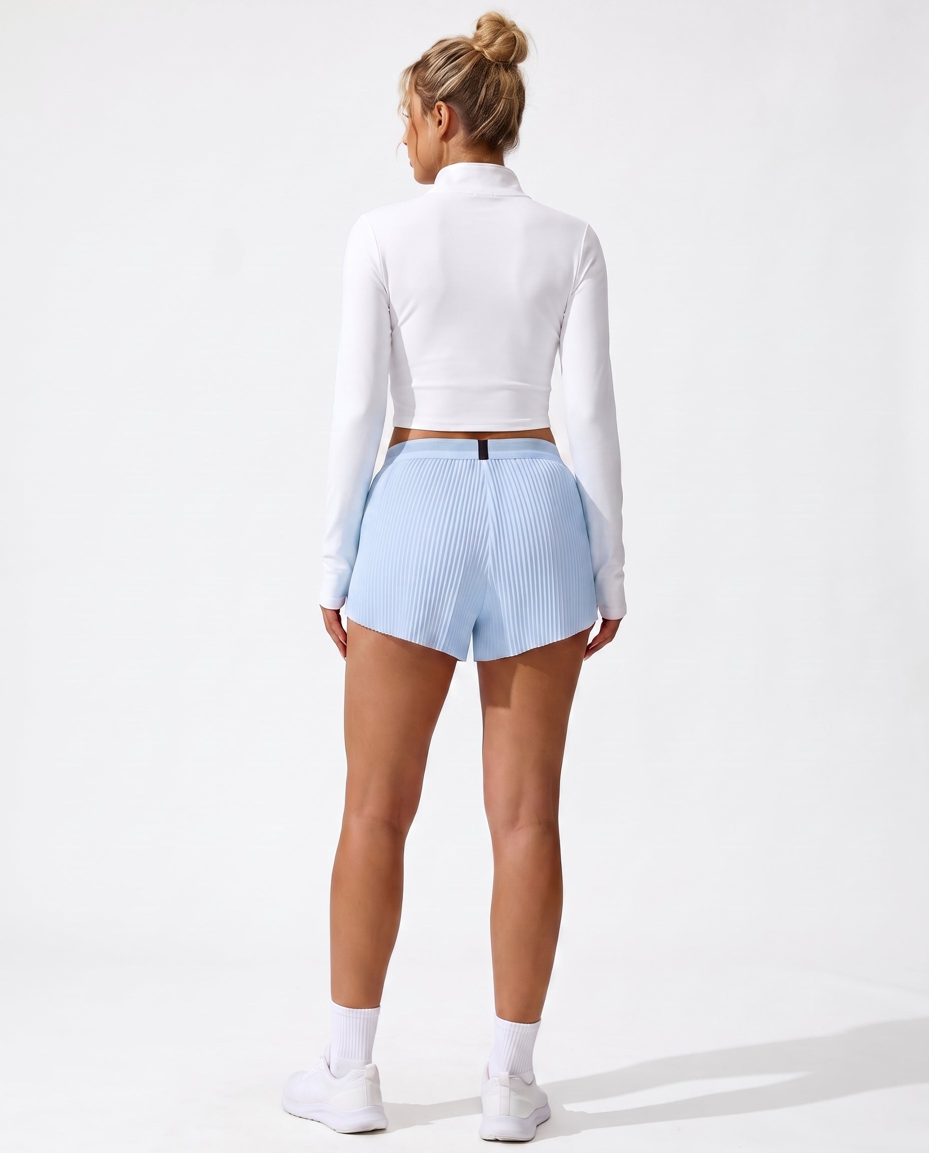 RUNDR Tempo Mid-Rise Running Short in Blue#Color_Blue