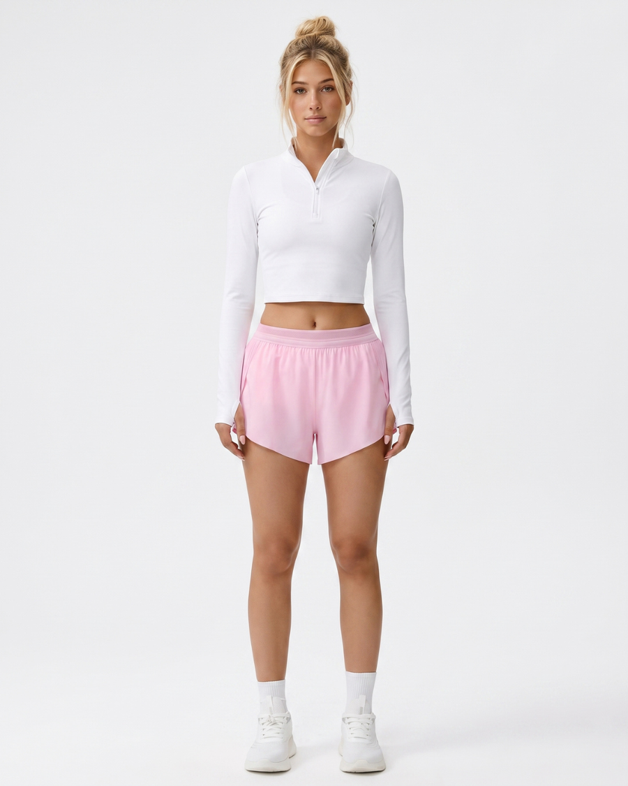 Tempo Mid-Rise Laufshort Rosa