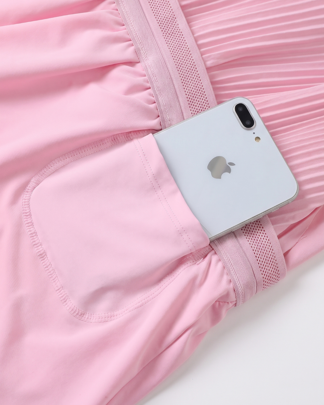 RUNDR Tempo Mid-Rise Running Short in Pink#Color_Pink